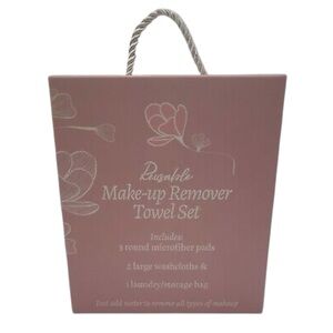 NIB Lily Eden 6 Piece Make up Remover Towel Set - Eco-Friendly Reusable Design